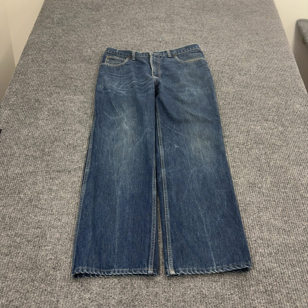 Vintage Yves Saint Laurent Jeans Mens 34 Blue Denim Made in USA Designer Luxury